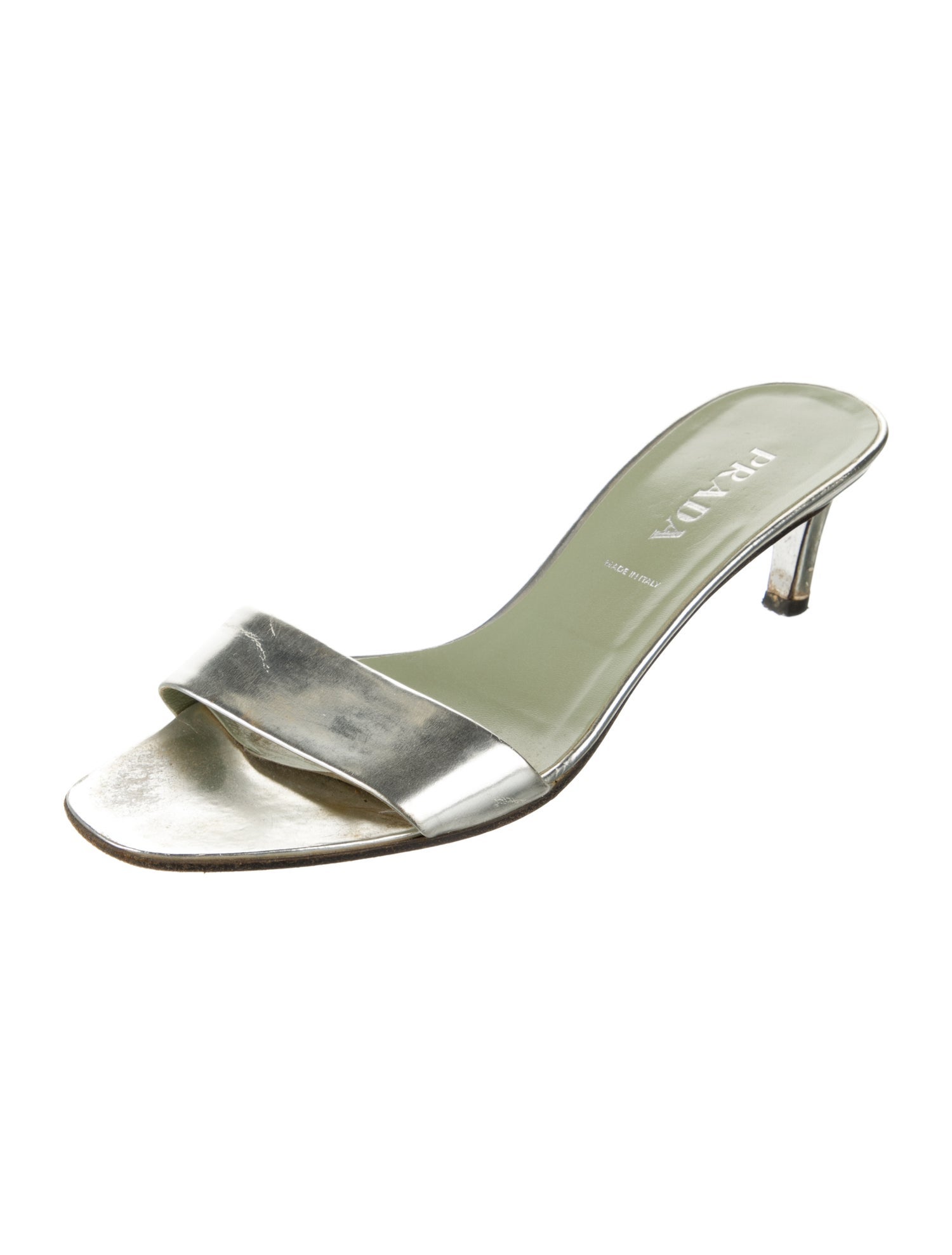 Prada Patent Leather Slides
